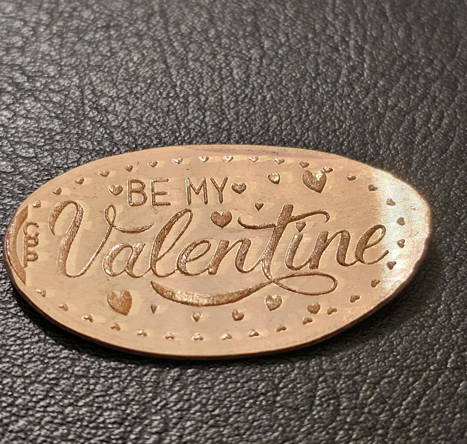 Be My Valentine Pressed Penny Elongated Coin - Image 2