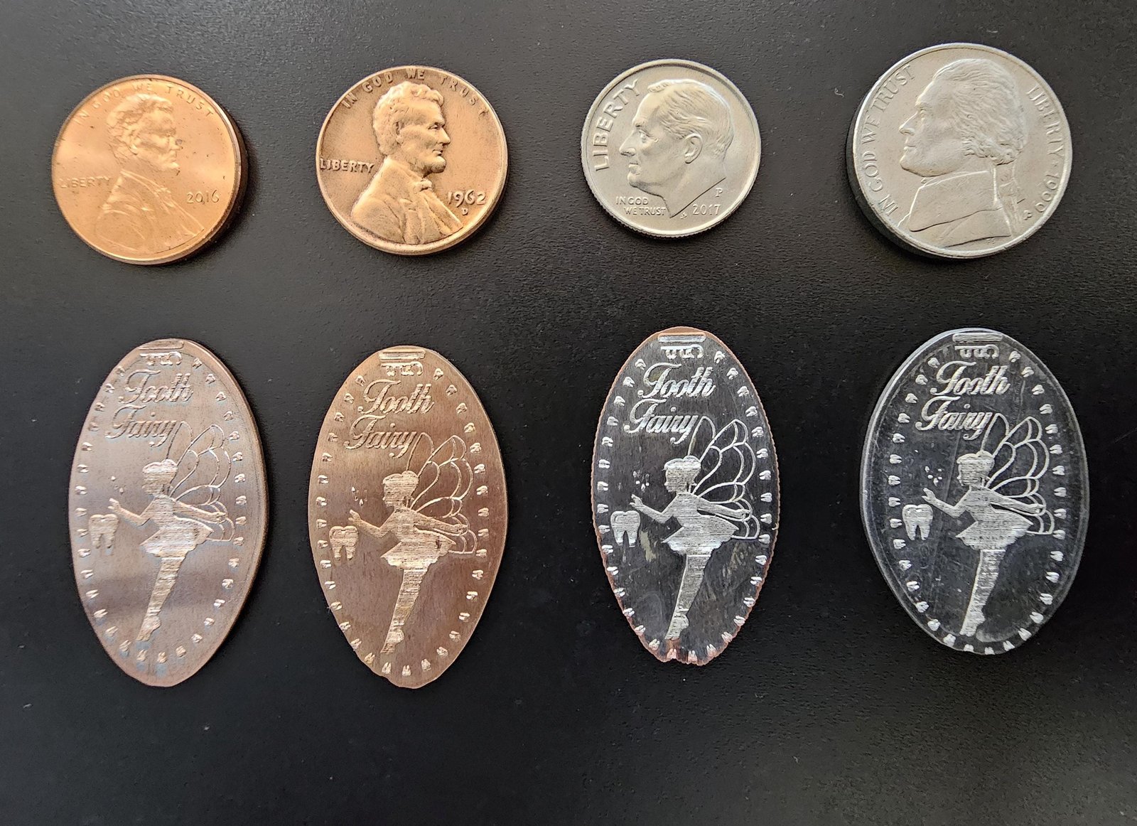 Tooth Fairy Pressed Penny Pressed Smashed Penny Dimes Pressed Nickel for Your Event, Party, Birth... - Image 3