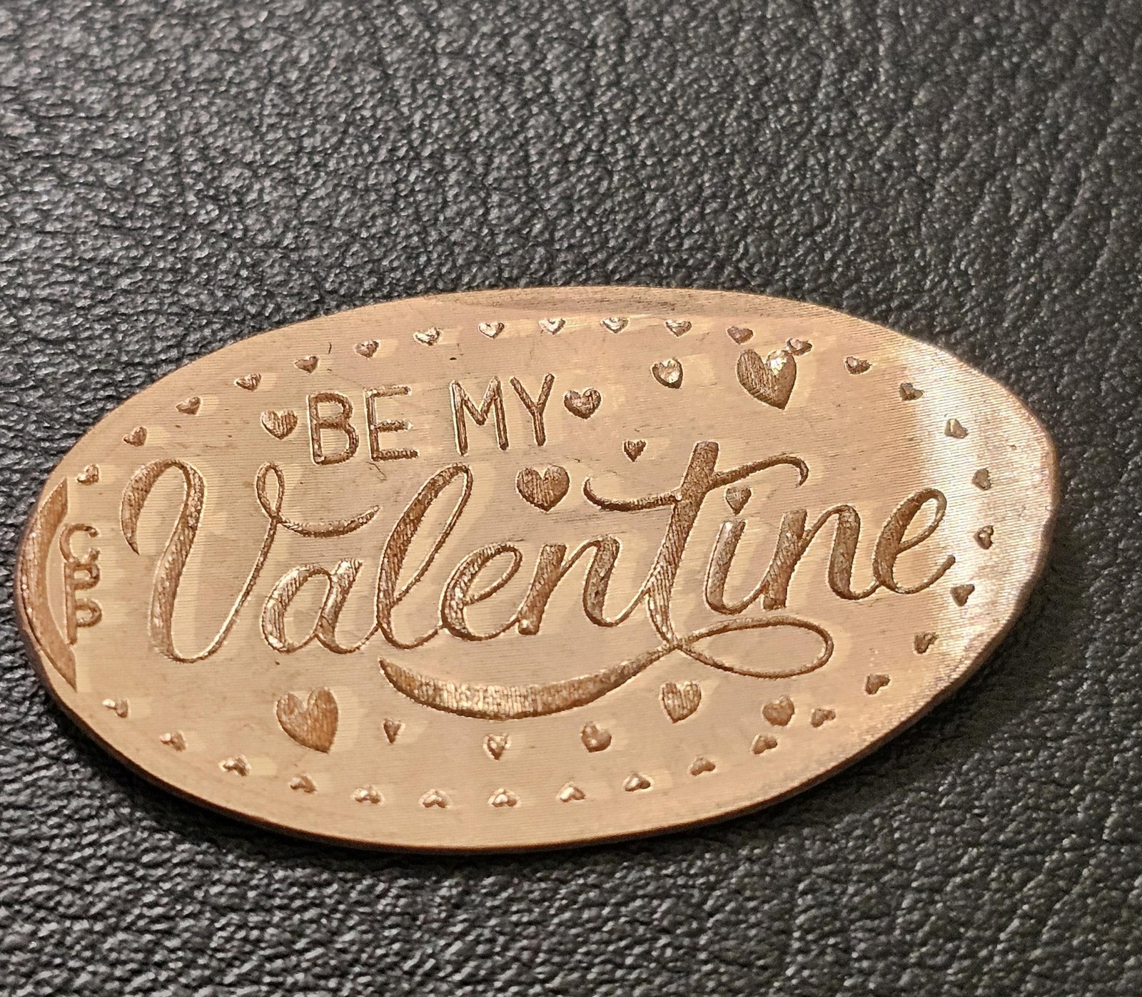 Be My Valentine Pressed Penny Elongated Coin - Image 3