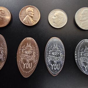 Happy Birthday to You Pressed Penny Smashed Penny Pressed Dimes Pressed Nickel for Your Event, Pa...
