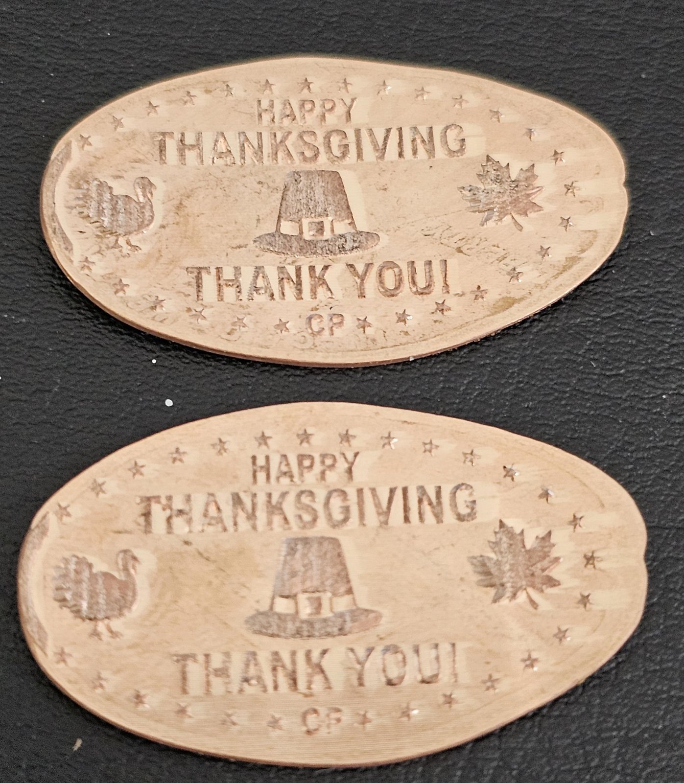 Happy Thanksgiving Pressed Penny Smashed Elongated Coin - Image 3