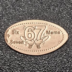 6 7 Meme Pressed Penny Penny Elongated Coin - Image 2