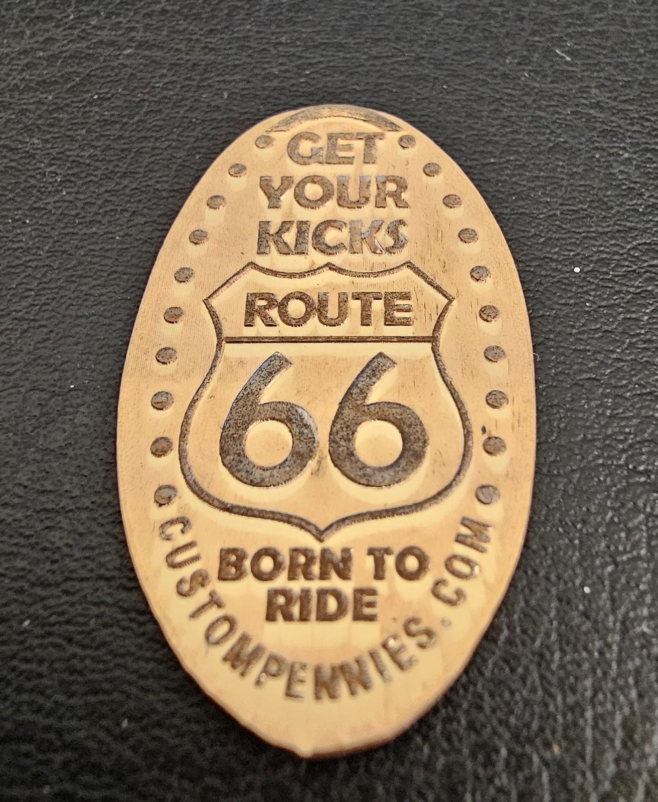Route 66 Pressed Penny Elongated Coin