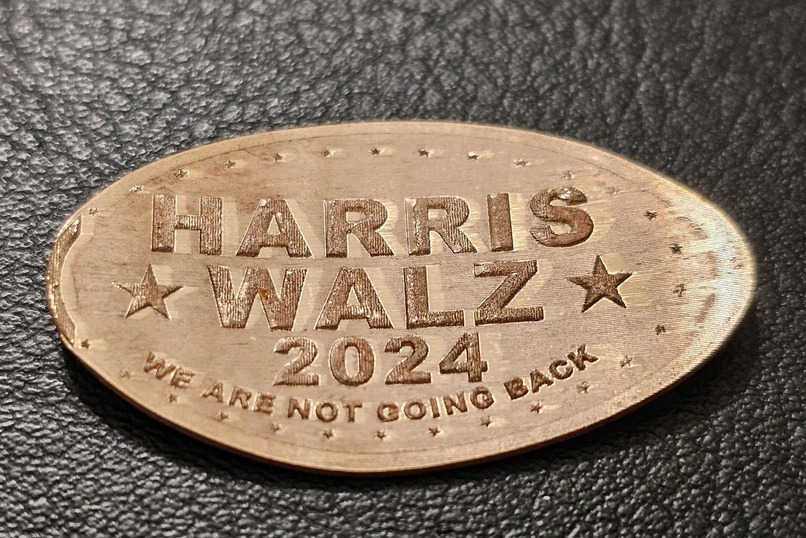 Haris Walz 2024 Pressed Penny Elongated Coin - Image 2