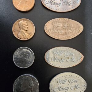 Will You Marry Me Pressed Penny Smashed Penny Pressed Dimes Pressed Nickel for Your Event, Party,...