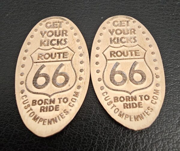 Route 66 Pressed Penny Elongated Coin