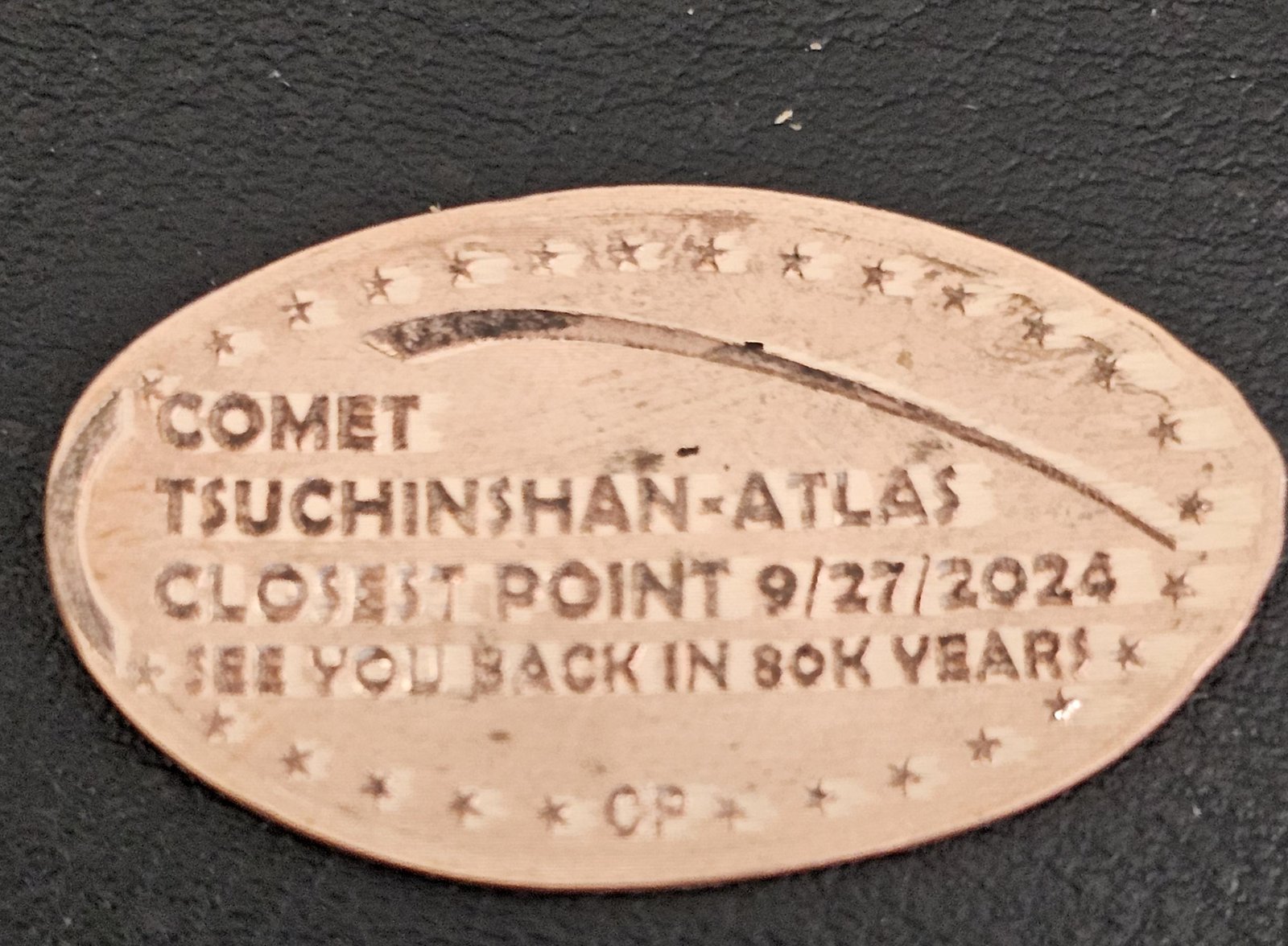 TSUCHINSHAN - ATLAS Coment Penny Elongated Coin