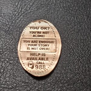 Pack of 50 coins Suicide Awareness Pressed Penny Elongated Coin