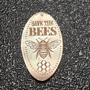 Save The Bees Pressed Penny Elongated Coin - Image 1