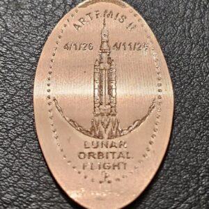 Artemis II Lunar Orbital Flight Pressed Penny Elongated Coin - Image 3
