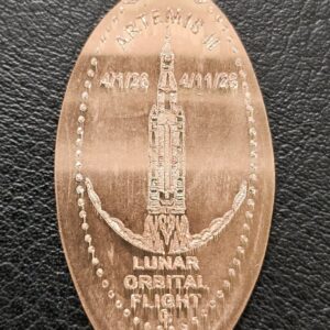 Artemis II Lunar Orbital Flight Pressed Penny Elongated Coin - Image 2