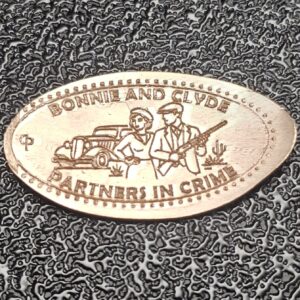Bonnie & Clyde Partners In Crime Pressed Penny Elongated Coin - Image 1