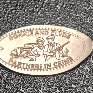 Bonnie & Clyde Partners In Crime Pressed Penny Elongated Coin - Image 2