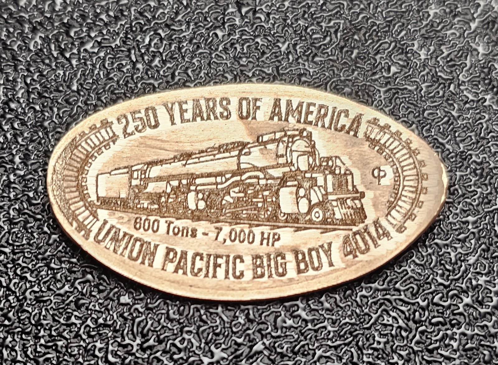 Big Boy 4014 250 Years Of America Pressed Penny Elongated Cent - Image 2