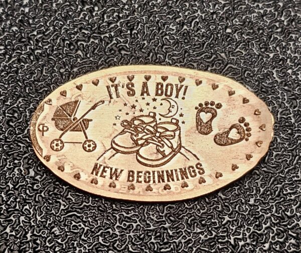 It's a Boy! Pressed Penny Penny Elongated Coin