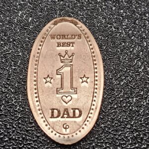 World's Best Dad Pressed Penny Penny Elongated Coin - Image 2