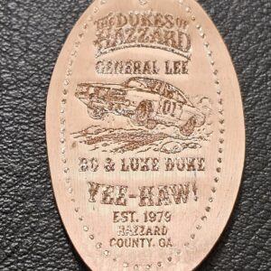 The Dukes Of Hazzard and General Lee Pressed Penny Elongated Coin - Image 3