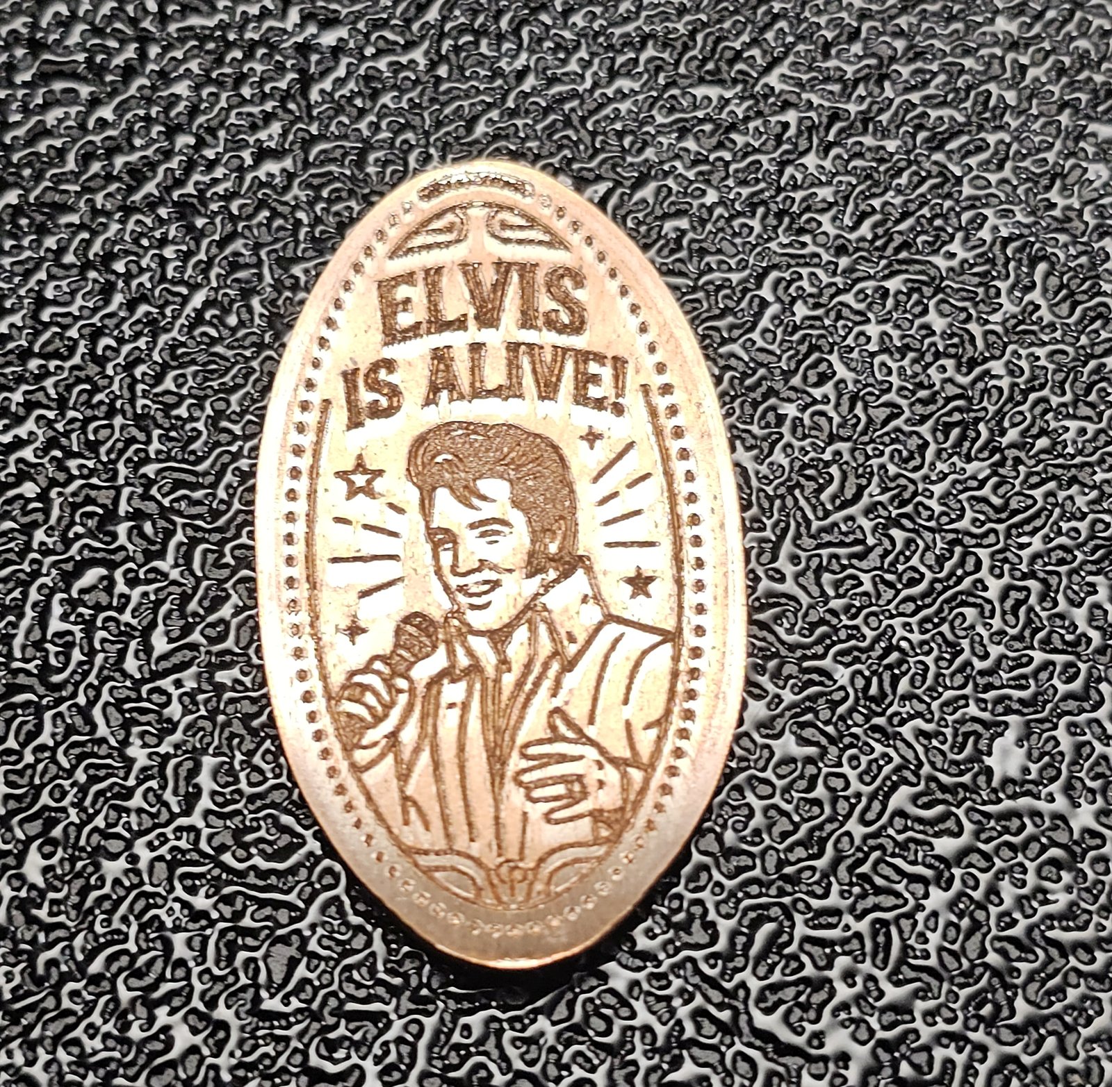 Elvis is Alive! Pressed Penny Elongated Coin - Image 3