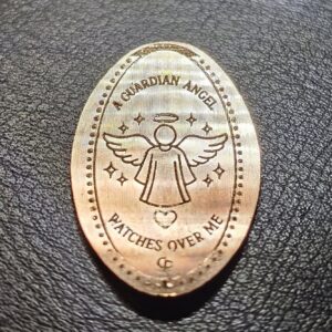 Guardian Angel  Watches Over Me Pressed Penny Elongated Coin - Image 1