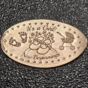 It's a Girl! Pressed Penny Penny Elongated Coin - Image 2