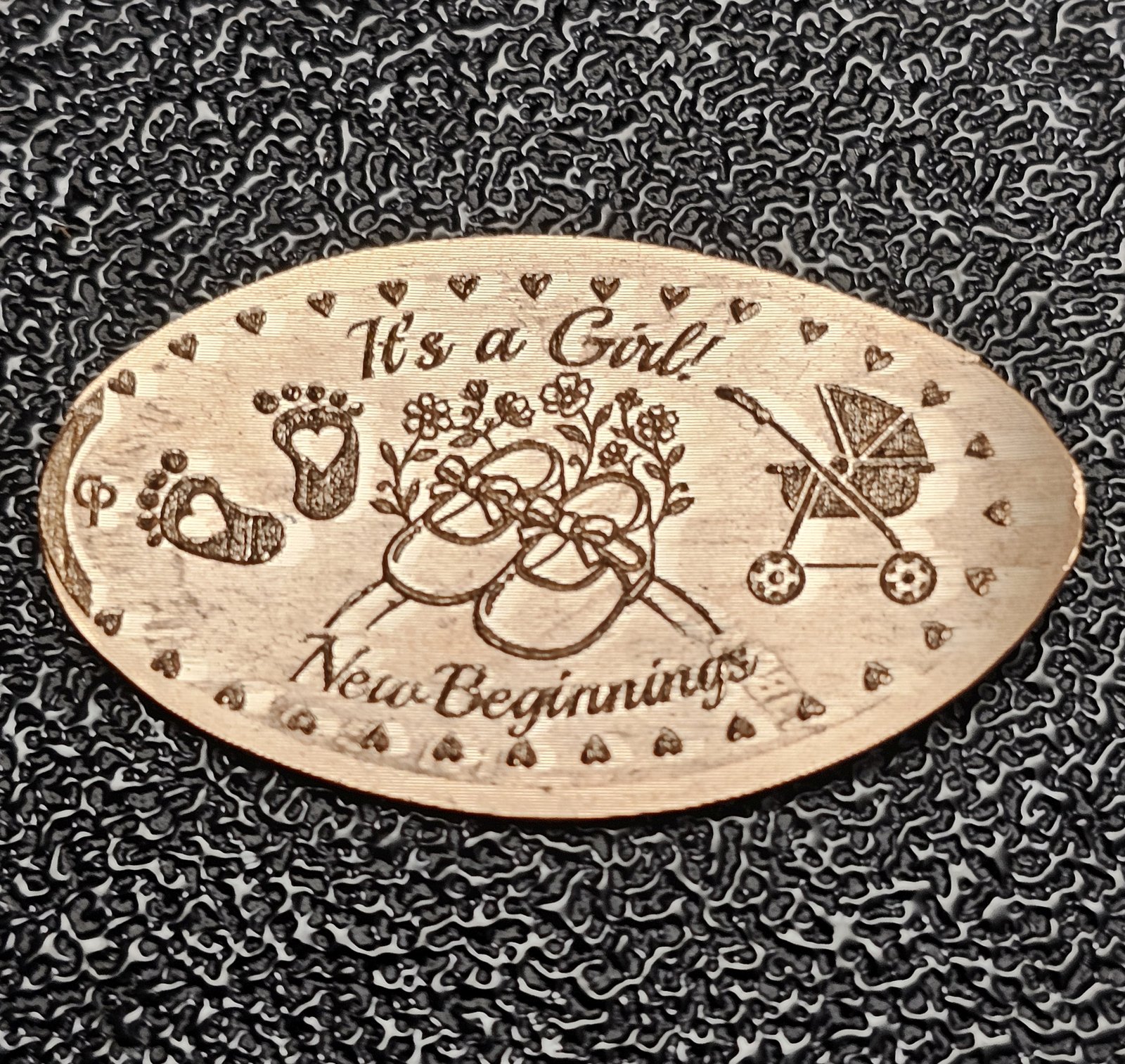 It's a Girl! Pressed Penny Penny Elongated Coin - Image 2