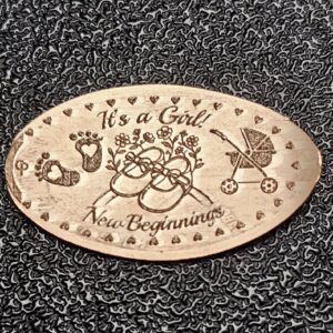 It's a Girl! Pressed Penny Penny Elongated Coin - Image 1