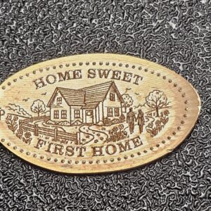 Home Sweet First Home Pressed Penny Penny Elongated Coin - Image 2