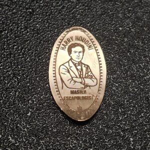 Harry Houdini Master Escapologist Pressed Penny Penny Elongated Coin - Image 1
