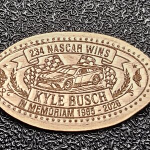 Kyle Busch In Memoriam Pressed Penny Penny Elongated Coin - Image 1