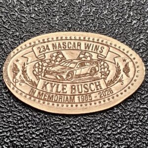 Kyle Busch In Memoriam Pressed Penny Penny Elongated Coin - Image 2