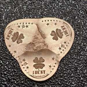 Lucky Heart with Four Leaf Clover Pressed Penny Penny Elongated Coin - Image 1