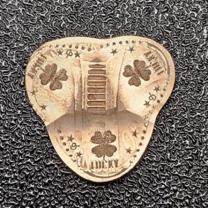 Lucky Heart with Four Leaf Clover Pressed Penny Penny Elongated Coin - Image 3