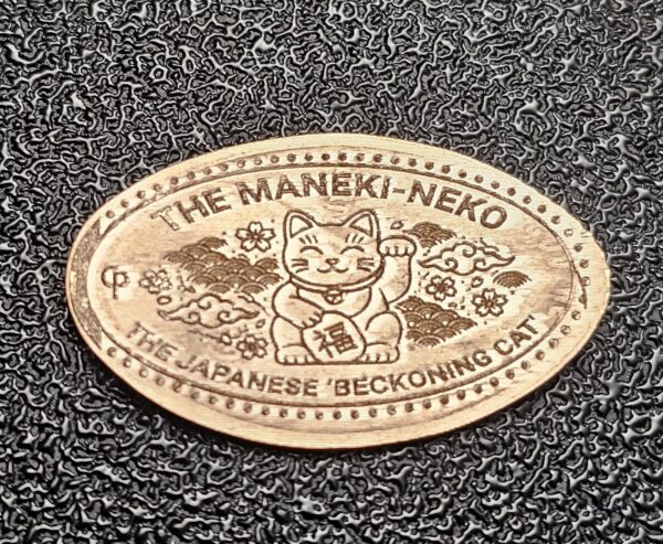The MANEKI-NEKO Pressed Penny Penny Elongated Coin