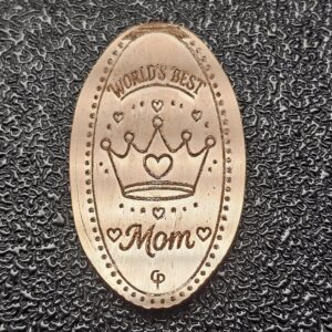 World's Best Mom Pressed Penny Penny Elongated Coin - Image 1