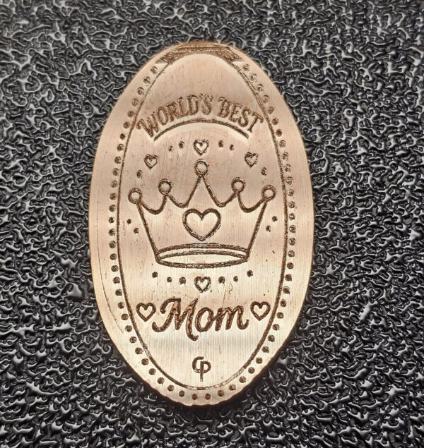 World's Best Mom Pressed Penny Penny Elongated Coin