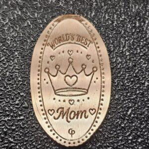 World's Best Mom Pressed Penny Penny Elongated Coin - Image 2