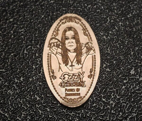 Ozzy Osbourne Prince Of Darkness Pressed Penny Penny Elongated Coin