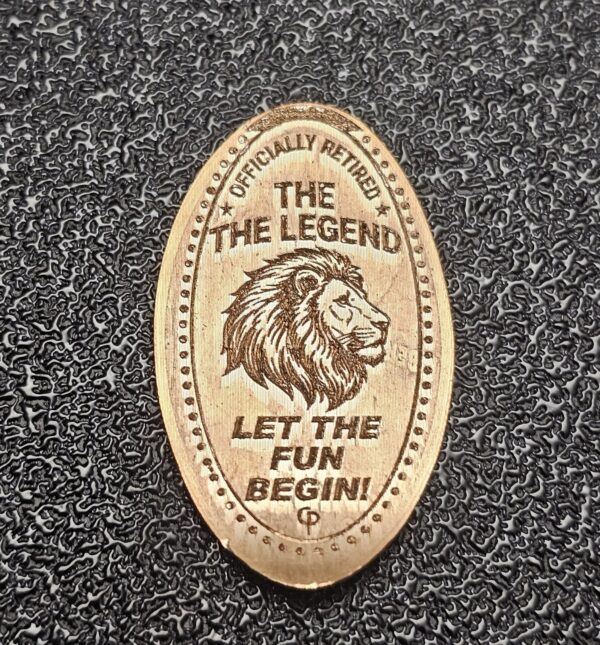 Officially Retired Pressed Penny Penny Elongated Coin