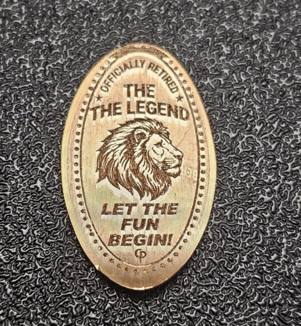 Officially Retired Pressed Penny Penny Elongated Coin