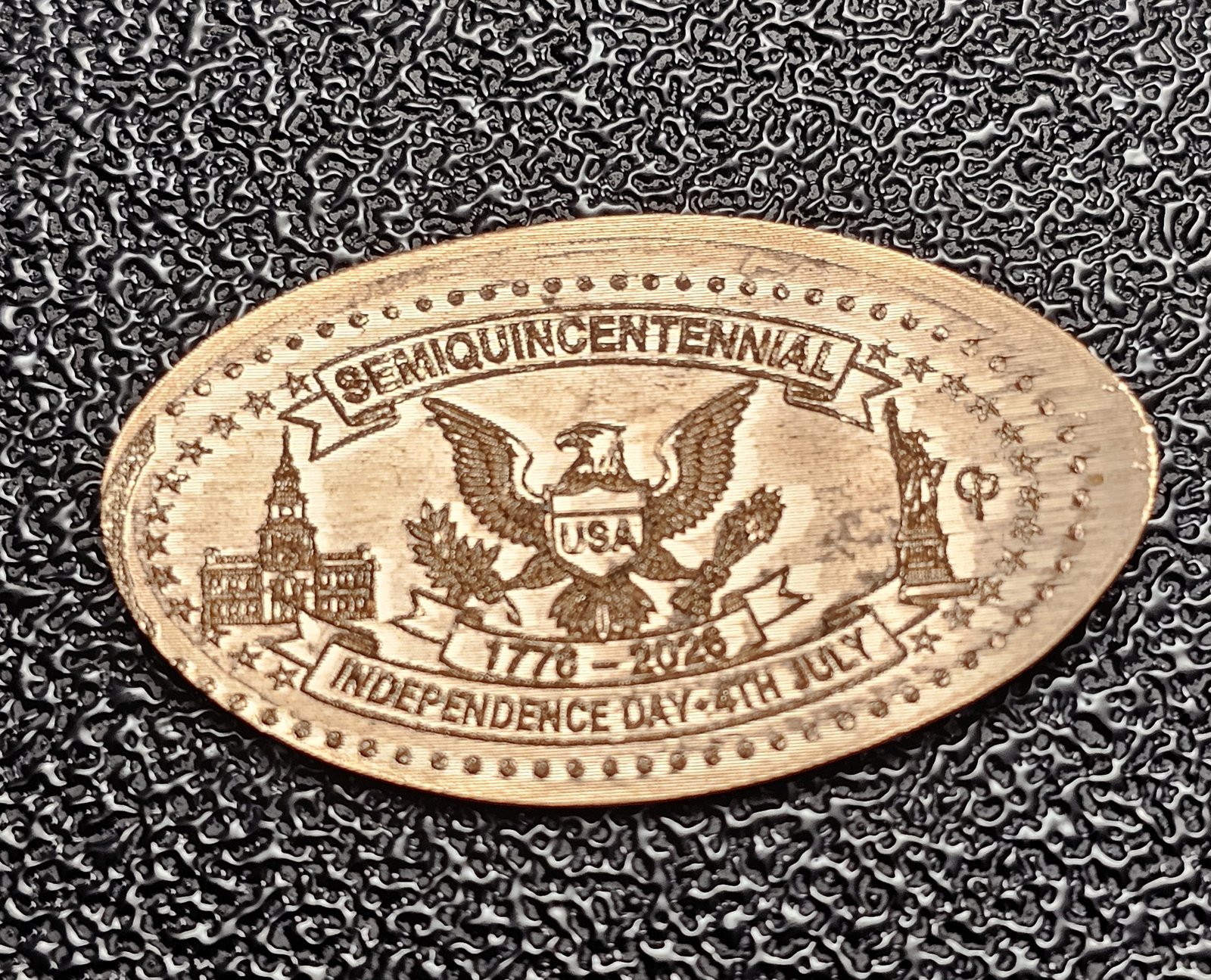 United States Semiquincentennial Set of 4 Pressed Pennies Elongated Coins - Image 7