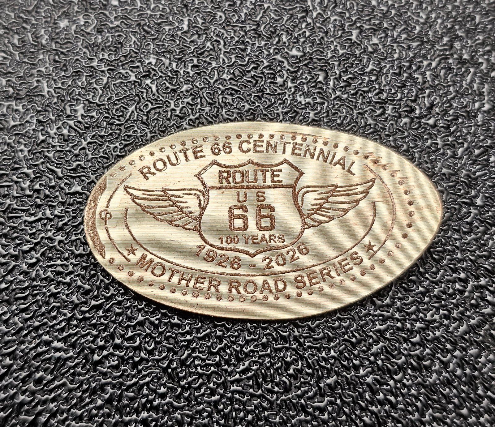ROUTE 66 Centennial Pressed Penny Elongated Coin - Image 2