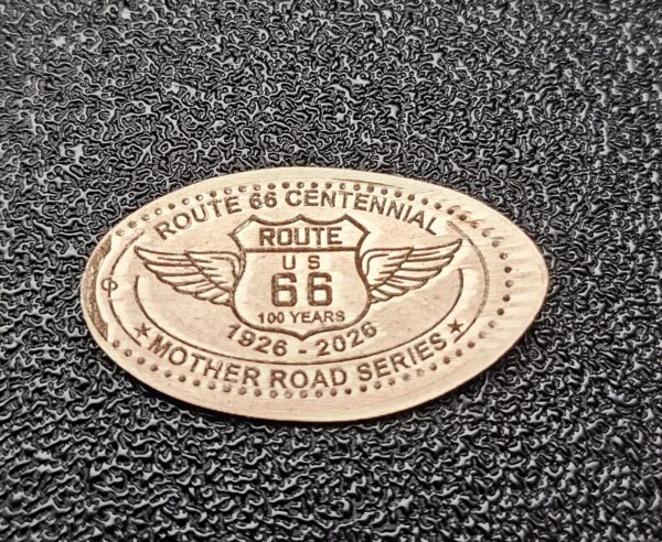 ROUTE 66 Centennial Pressed Penny Elongated Coin