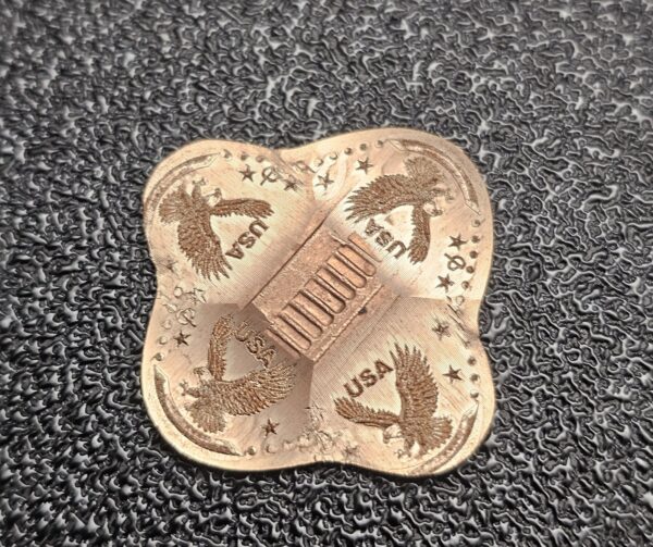 Set of 9 Four Leaf Clover Ultimate Quad-Lobe Americana Collection Pressed Penny Elongated Coin
