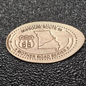 ROUTE 66 Centennial Missouri Pressed Penny Elongated Coin - Image 1