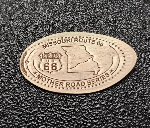 ROUTE 66 Centennial Missouri Pressed Penny Elongated Coin