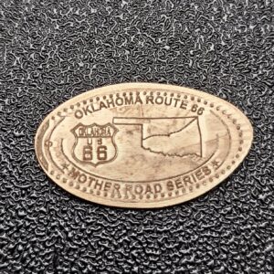 ROUTE 66 Centennial Oklahoma Pressed Penny Elongated Coin - Image 2