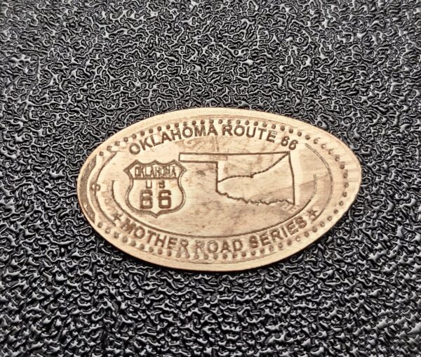 ROUTE 66 Centennial Oklahoma Pressed Penny Elongated Coin