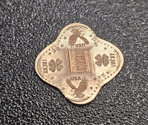 Set of 9 Four Leaf Clover Ultimate Quad-Lobe Americana Collection Pressed Penny Elongated Coin