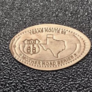 ROUTE 66 Centennial Texas Pressed Penny Elongated Coin - Image 2