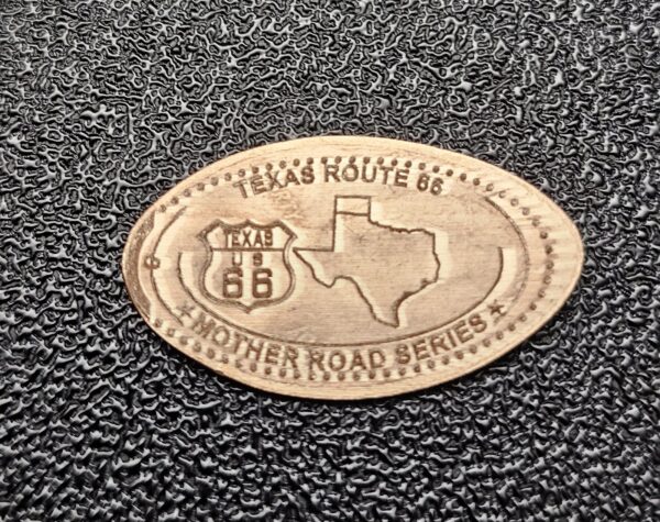 ROUTE 66 Centennial Texas Pressed Penny Elongated Coin